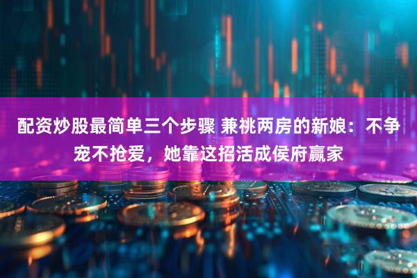 配资炒股最简单三个步骤 兼祧两房的新娘：不争宠不抢爱，她靠这招活成侯府赢家